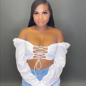 Corset style crop top